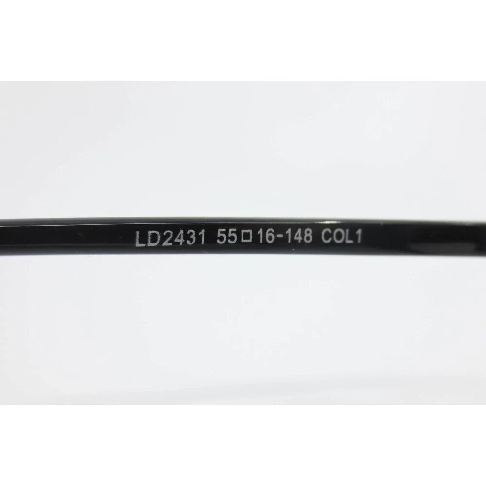 Black Aviator Eyeglass Frames Double Bridge Pilot Style LD2431 55-16-148 COL1